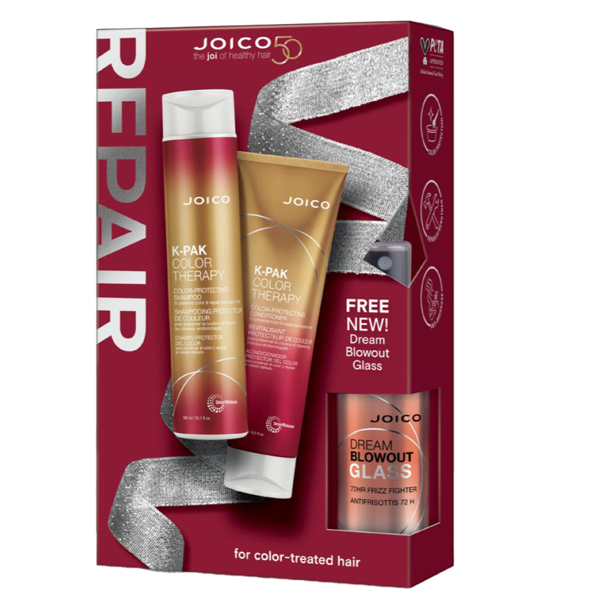 K-PAK Color Therapy Holiday Duo with FREE Dream Blowout Glass