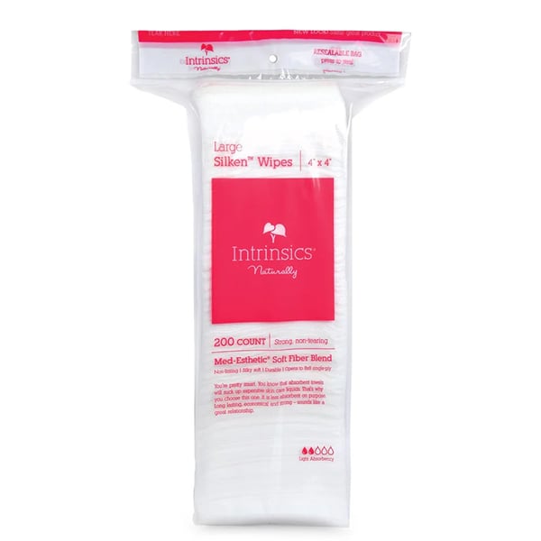 Intrinsics 4" x 4" Large Silken Wipes