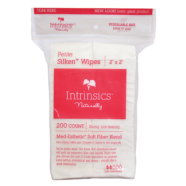 Intrinsics 2" x 2" Petite Silken Wipes