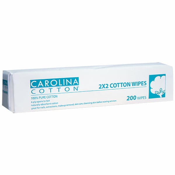 Carolina 2" x 2" Cotton Wipes