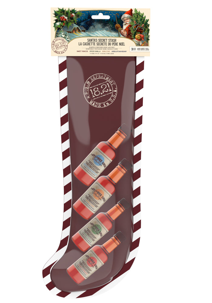 Santa's Secret Stash - Holiday Stocking Gift Set