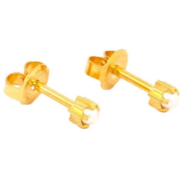 Studex Gold Plated Tiffany Set Earrings