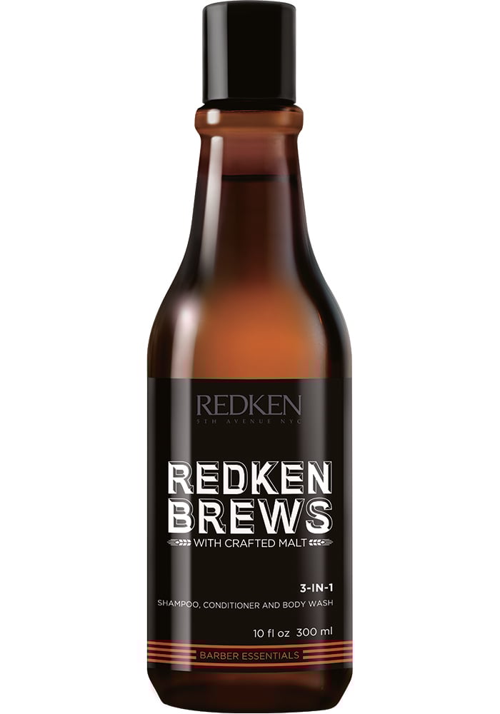 Redken Brews 3-in-1 Shampoo, Conditioner & Body Wash