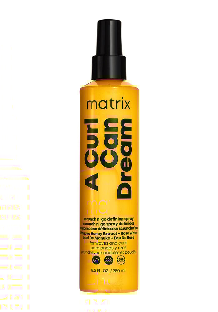 A Curl Can Dream Scrunch and Go Defining Spray for Waves