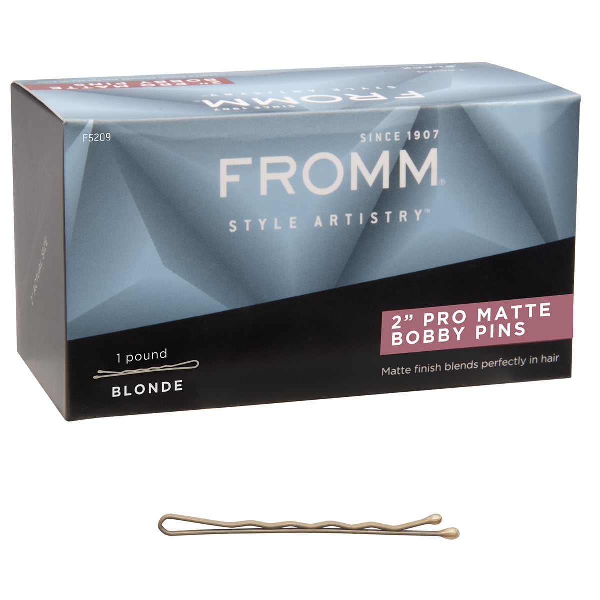 Fromm Style Artistry 2" Pro Matte Bobby Pins, 1 Pound