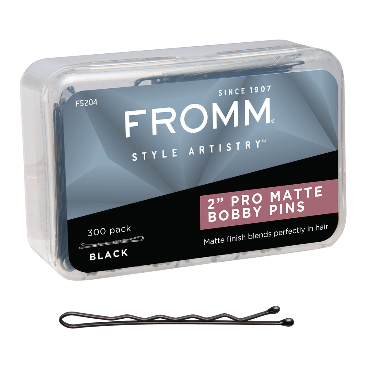 Fromm Style Artistry 2" Pro Matte Bobby Pins, 300 Pack