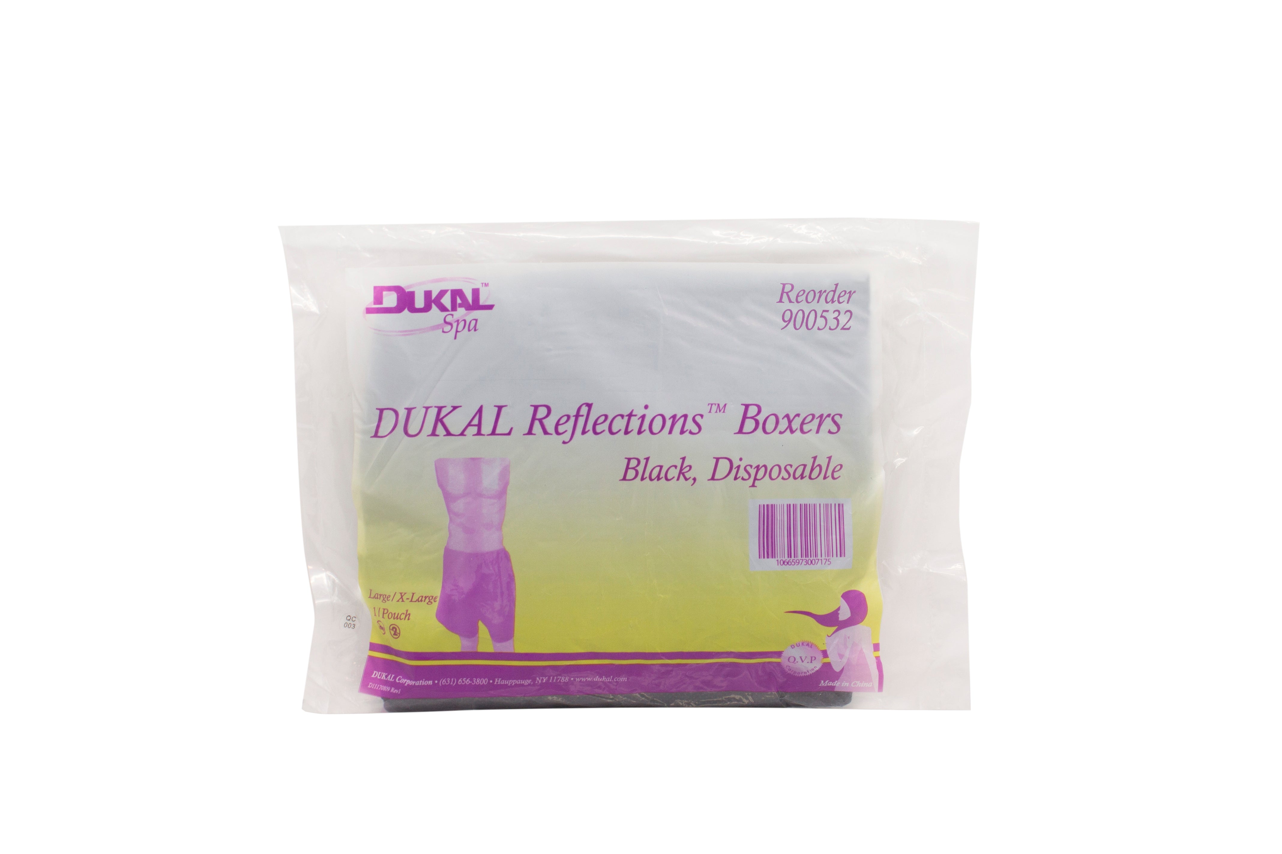 Reflections Disposable Boxers Black Large/X-Large
