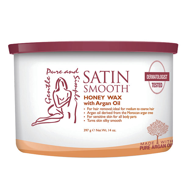 Satin Smooth Organic Honey Wax with Argan