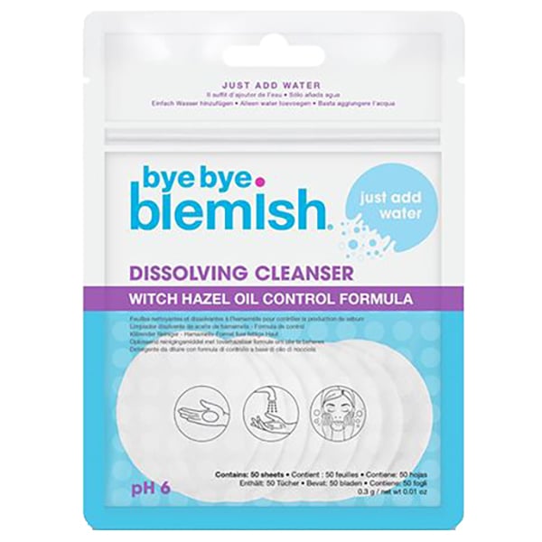 Bye Bye Blemish Water Activated Dissolving Cleanser Sheets