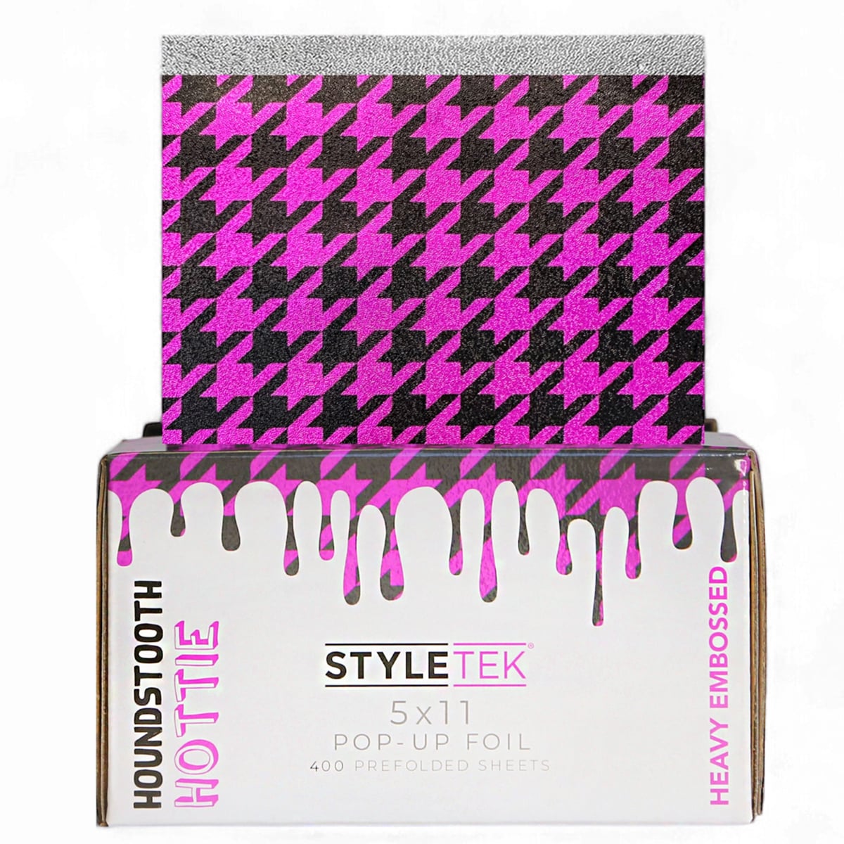 StyleTek Houndstooth Hottie Pop-Up Foil, 5" x 11" 400 Sheets