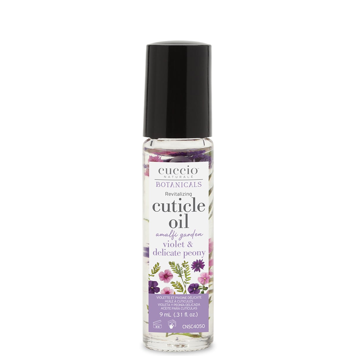 Cuccio Botanicals Roll-On Cuticle Oil, .31 oz (Italian Garden Collection)