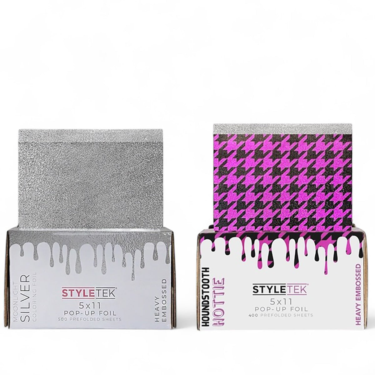 StyleTek Silver/Houndstooth Hottie Pop-Up Foil 5" x 11"