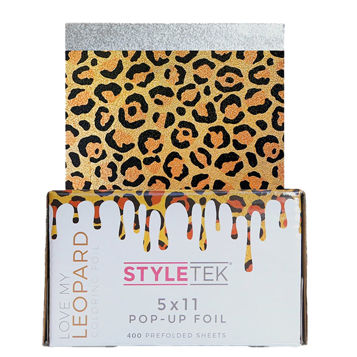 StyleTek Love My Leopard Pop-Up Foil 5" x 11", 400 Sheets (Heavy Embossed)