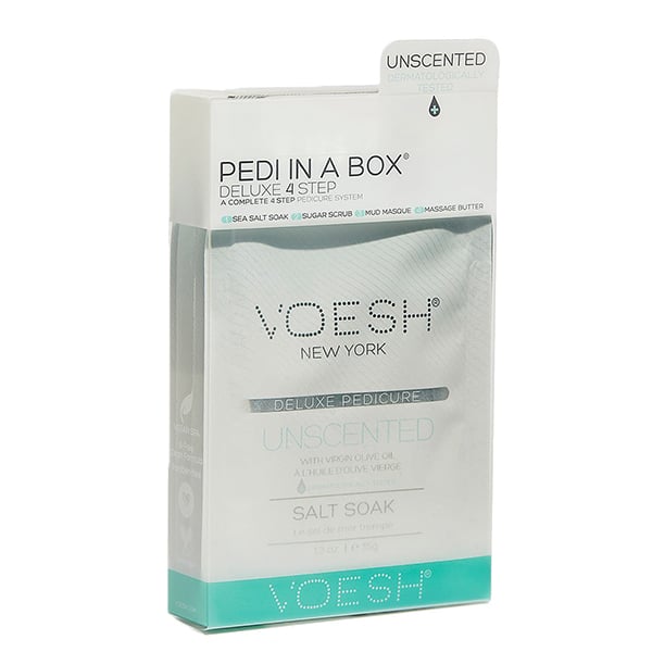 Voesh Unscented Pedi in a Box Deluxe (4 Step Kit)