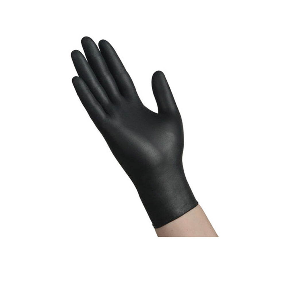 Black Nitrile Powder Free Gloves Medium Box Of 100