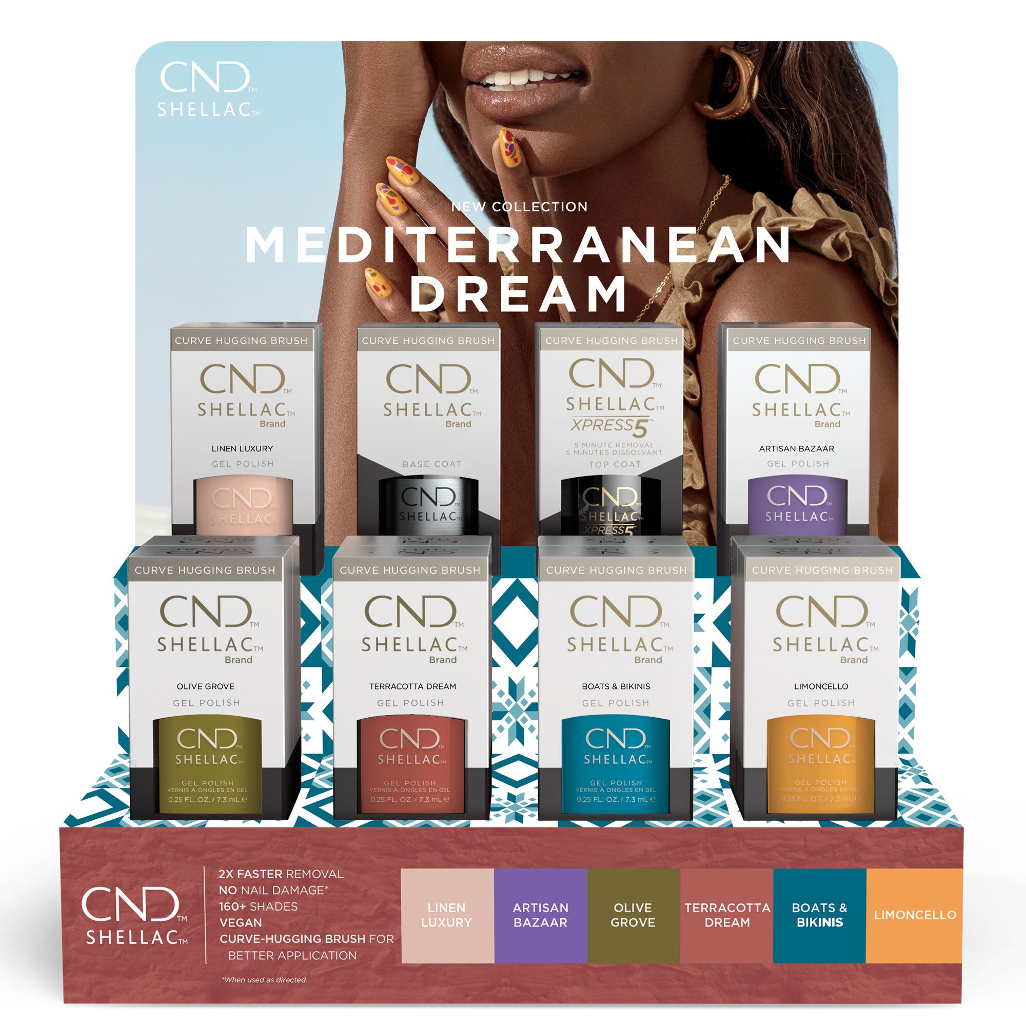 Mediterranean Dream Shellac Pop 14pc Display