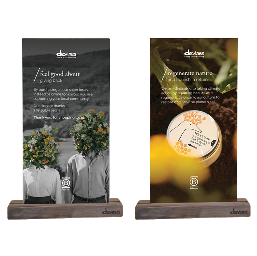 Retail Shelf Sign - Multi Benefit Butter We Stand - Davines