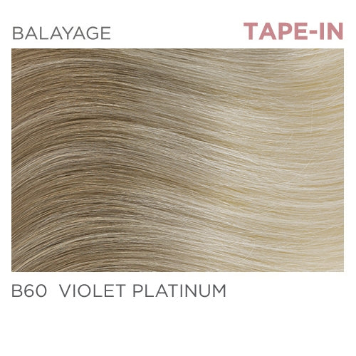 B60 Tape-In 14" - Balayage Warm Blonde / High & Low Lights