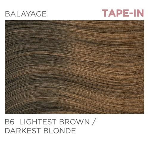 B6 Tape-In 14" - Balayage Lightest Brown / Darkest Blonde