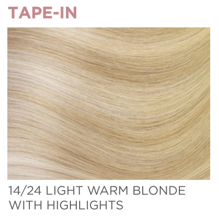 14/24 Tape-In 14" - Light Warm Blonde / Highlights