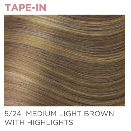 5/24 Tape-In 14" - Medium - Light Brown / Highlights