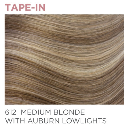 612 Tape-In 14" - Medium Blonde / Auburn Lowlights