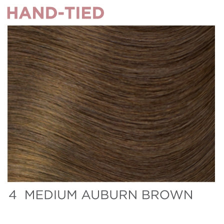 4 Hand-Tied 14" - Medium Auburn Brown