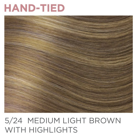 5/24 Hand-Tied 14" - Medium / Light Brown / Hightlights