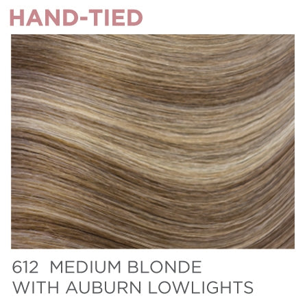 612 Hand-Tied 14" - Medium Blonde / Auburn Lowlights