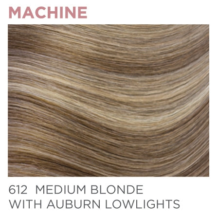 612 Machine-Tied 14" - Medium Blonde / Auburn Low Lights