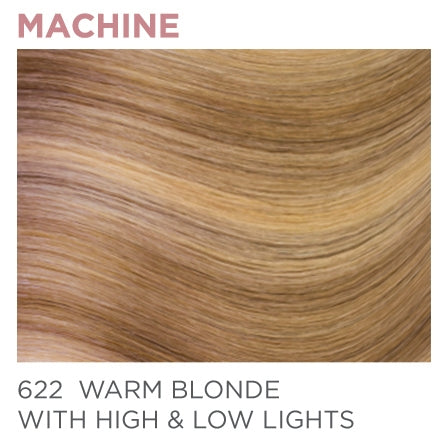 622 Machine-Tied 14" - Warm Blonde / High & Low Lights