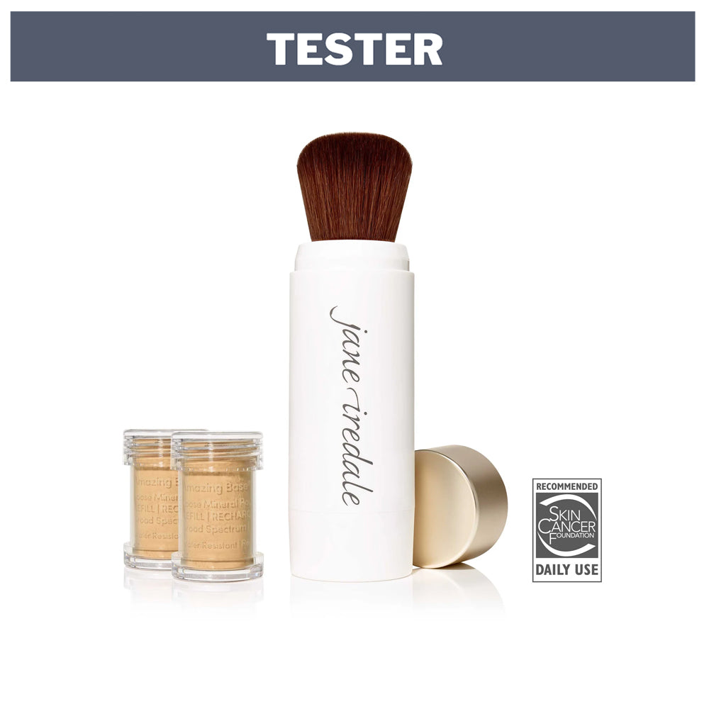 Amazing Base Loose Powder Refill Brush Golden Glow Tester