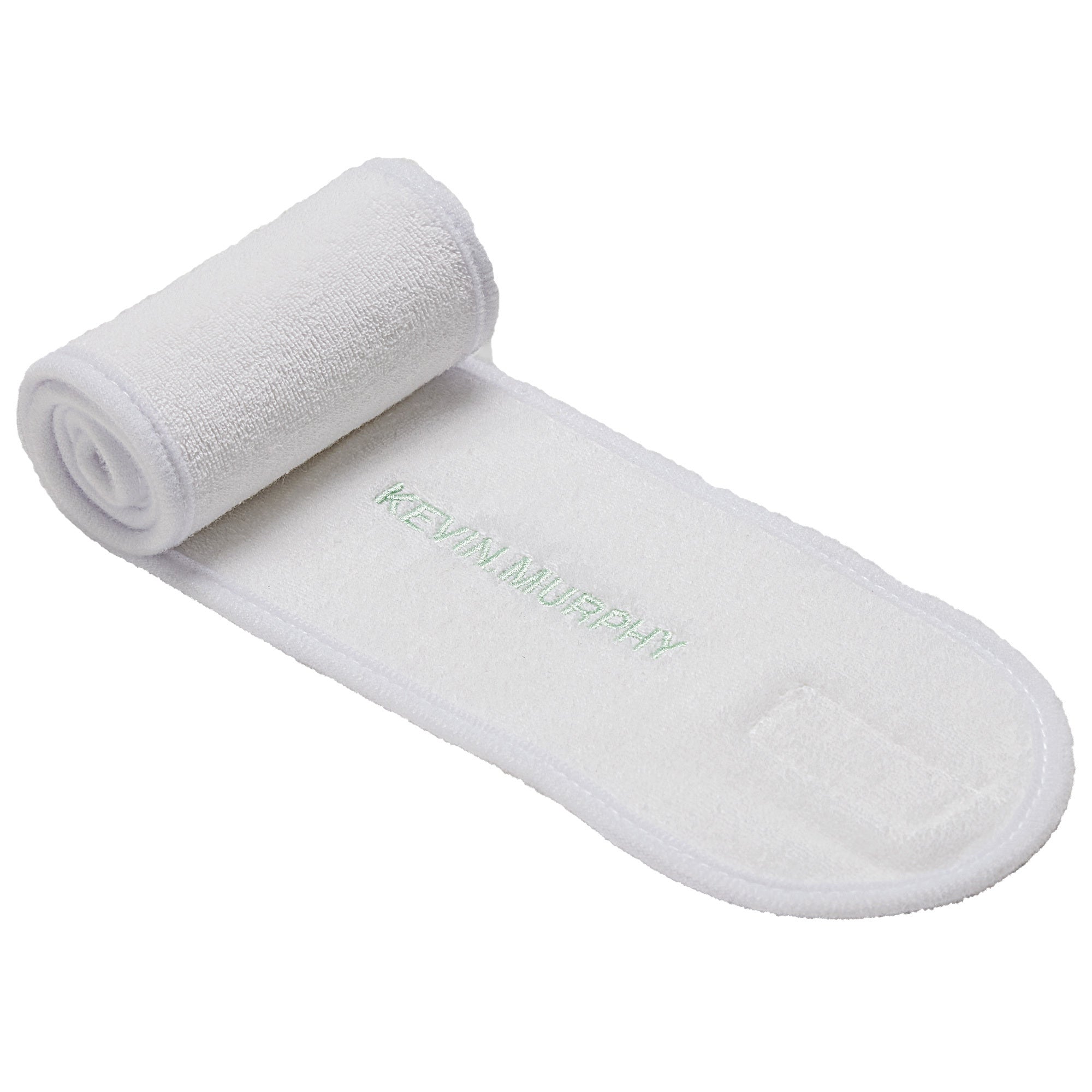 Spa Headband White with Velcro Closure K/M KMUC18847