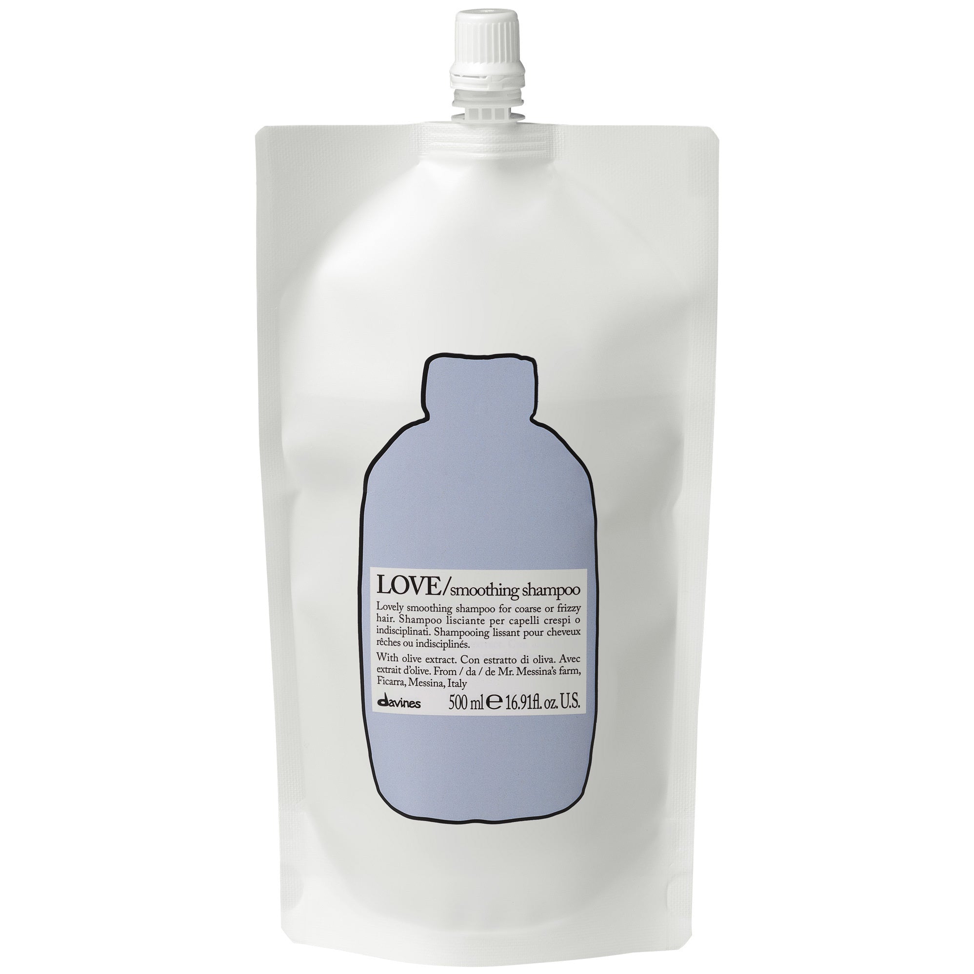 Essential Haircare LOVE Smoothing Shampoo Refill Pouch