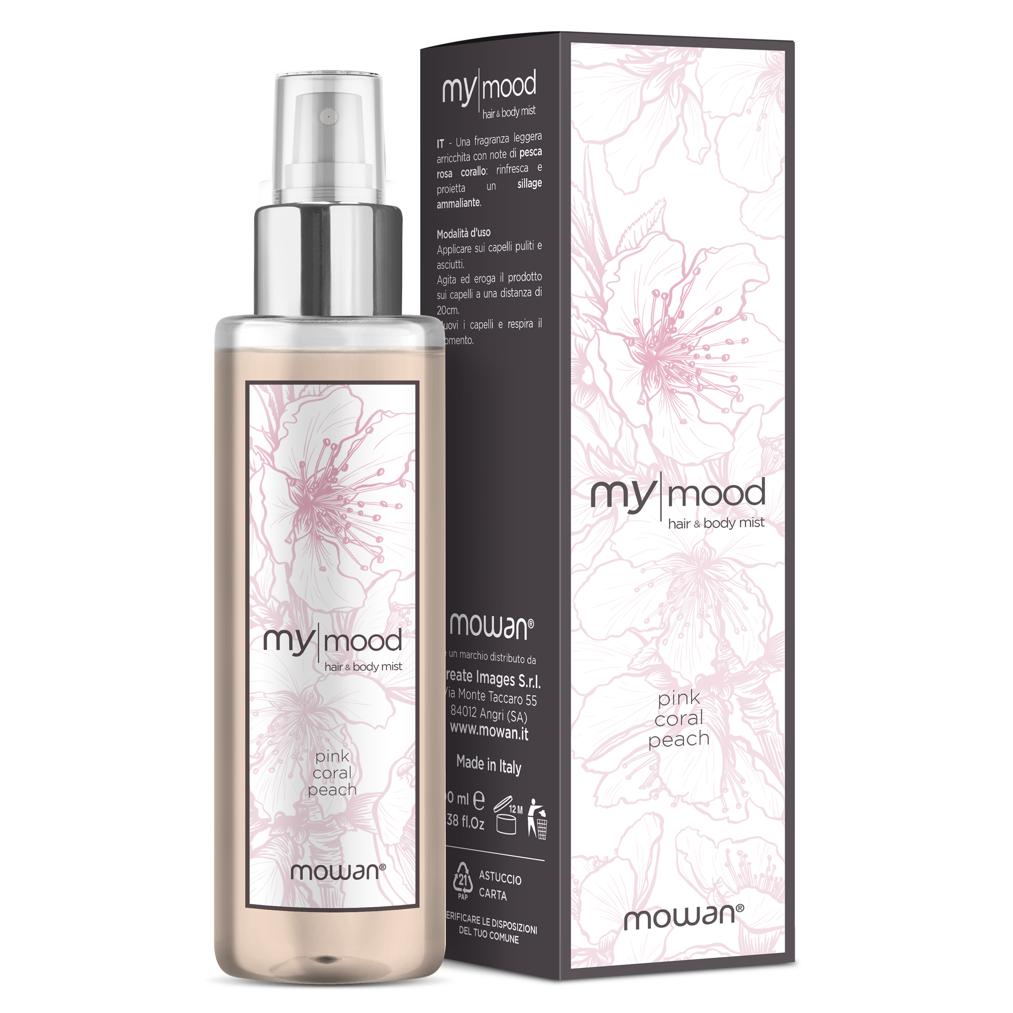 my|mood Hair & Body Mist - Pink Coral Peach Scent