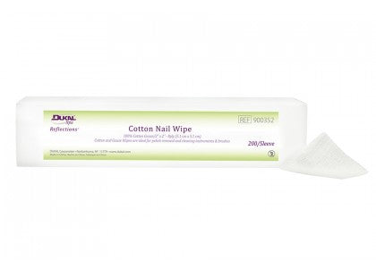 Reflections Cotton Filled Nail Wipes Non-Sterile 2" X 2" 8-Ply 200/Pack