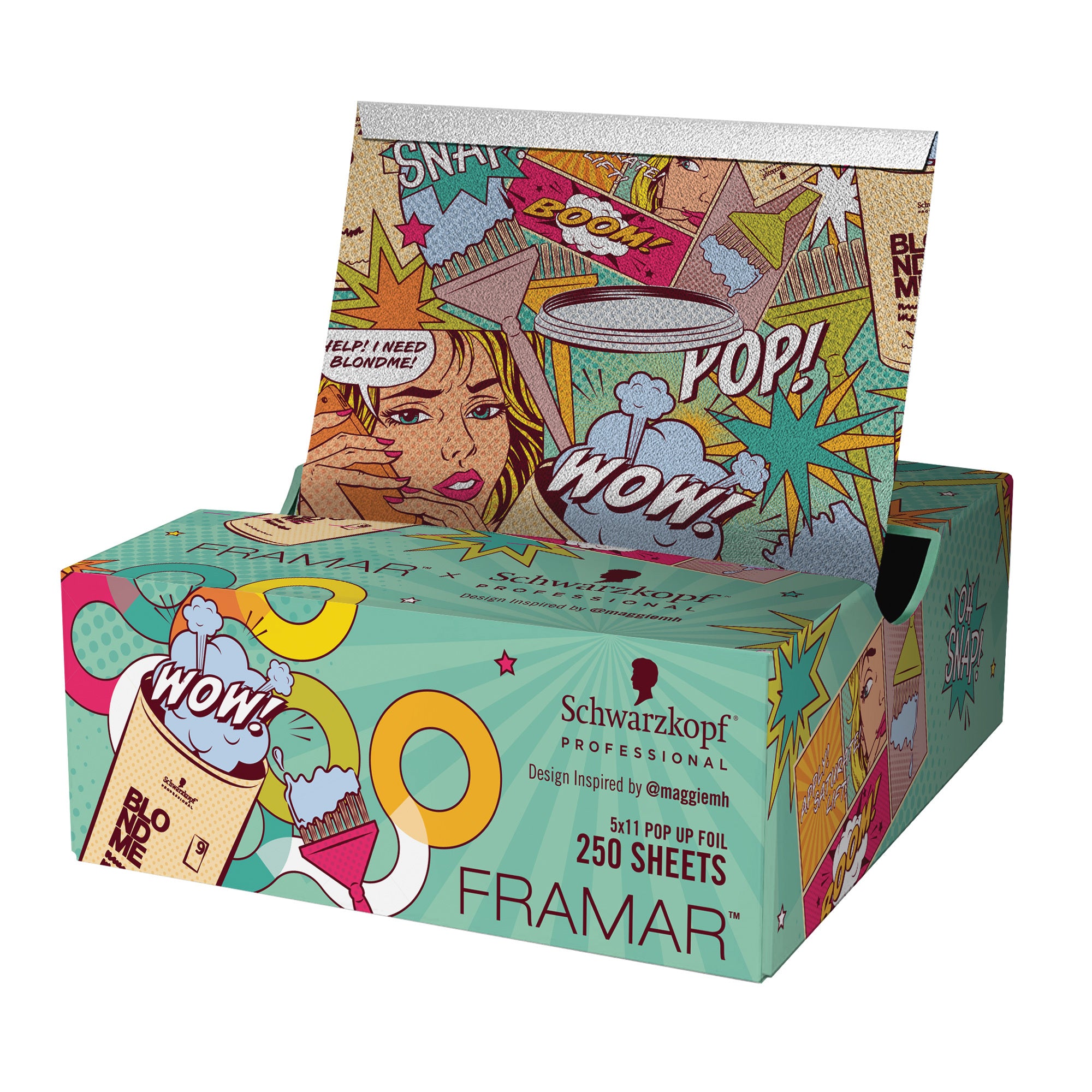 Schwarzkopf Limited Edition Framar Pop Art Foil 5 x 11 Pop Up 250 ct