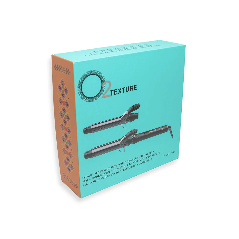 O2 Titanium Ceramic Interchangeable Curling Iron Set