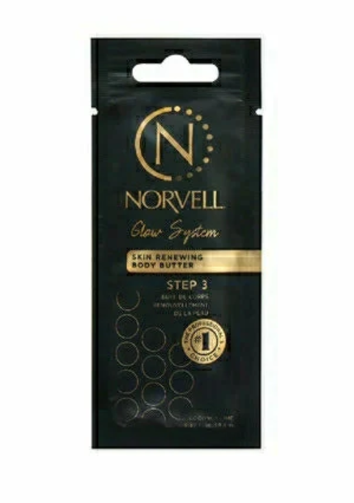 Norvell post tan body butter packets .67 oz