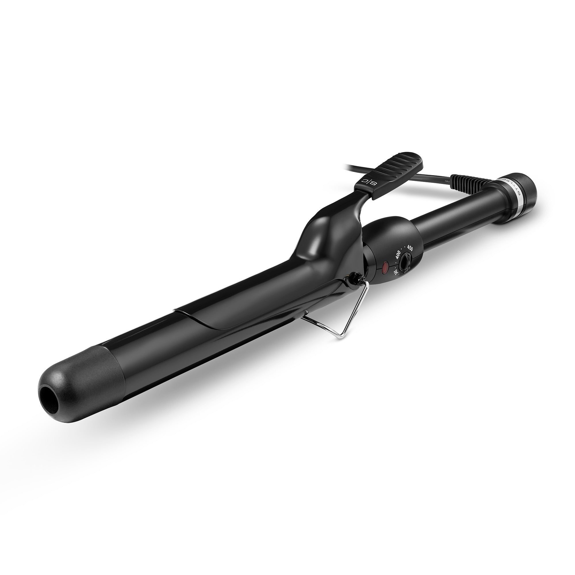 Stay-Temp Extended Barrel Black Curling Iron
