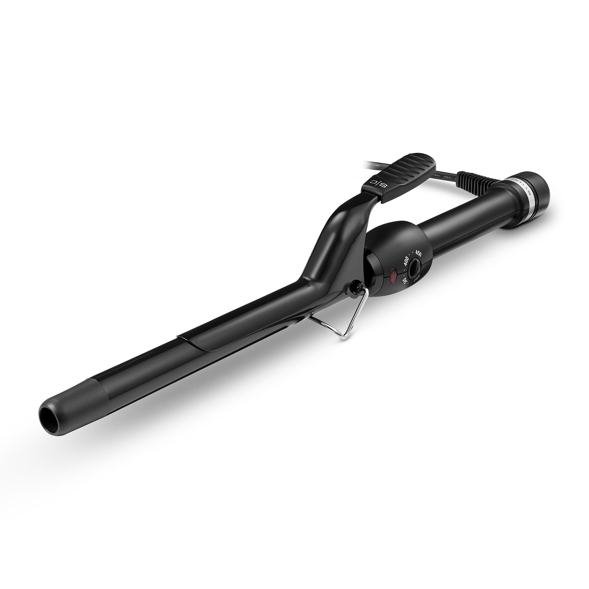 Stay-Temp Extended Barrel Black Curling Iron