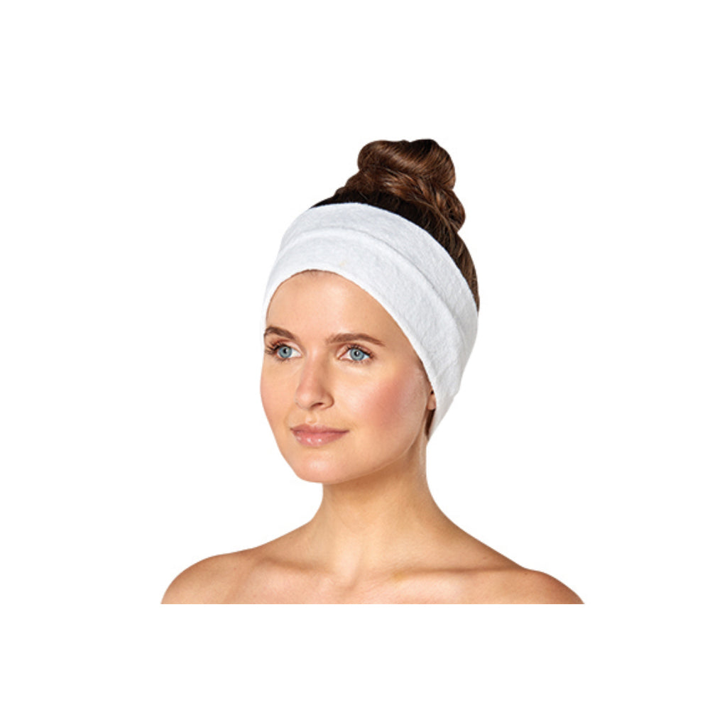Terry Cloth Velcro Spa Headband 3 Inch
