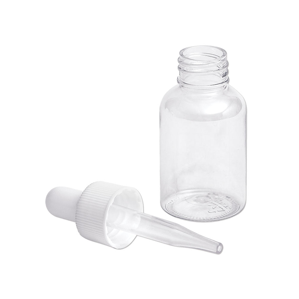 Clear Bottle With Dropper Cap