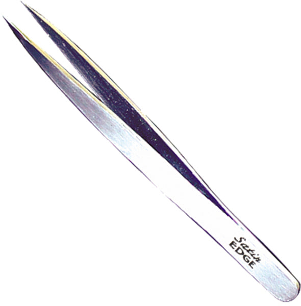 Satin Edge 100% Stainless Steel Tweezers Pointed 4"