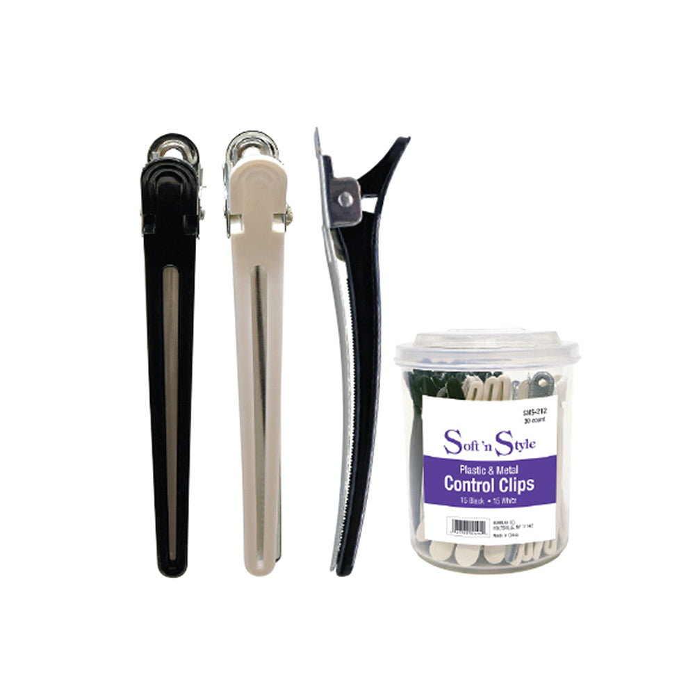 Soft N Style 4" Duck Bill Clips Control Clips 30/Pack-Sr