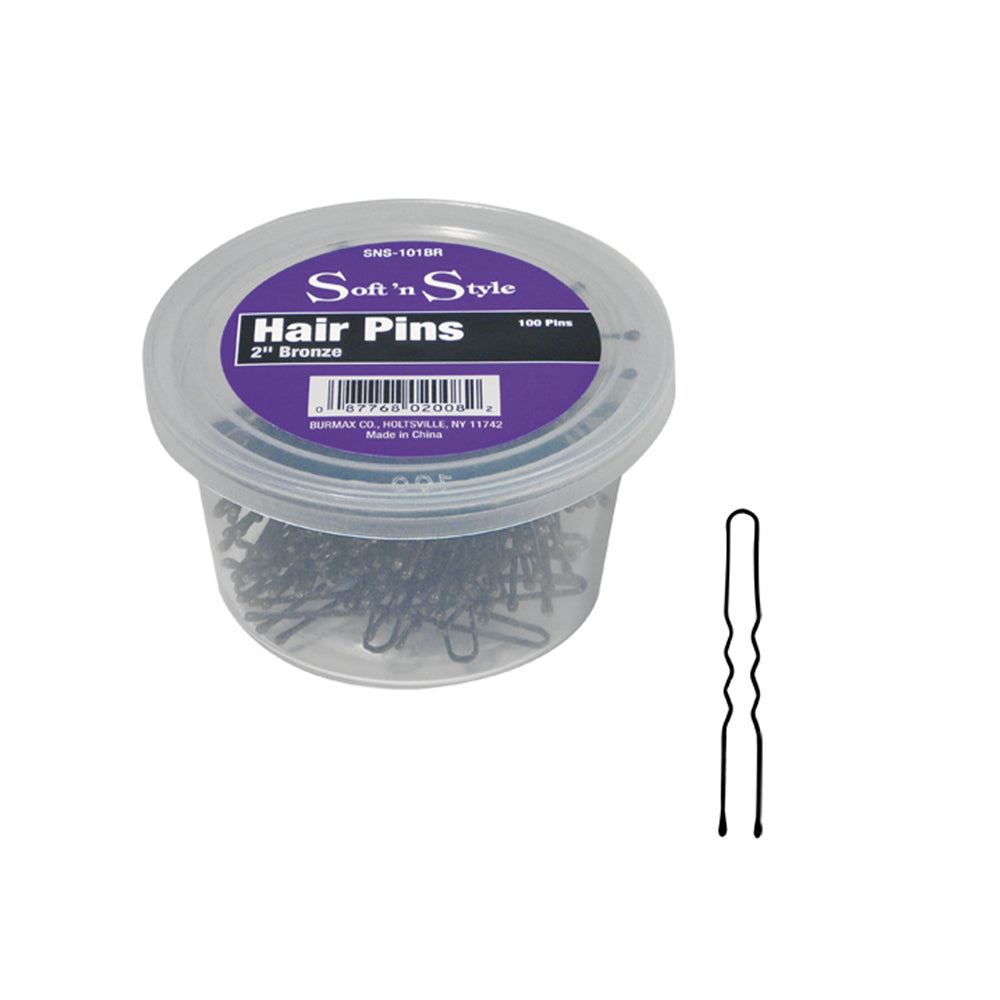 Soft N Style 2" Bobby Pins Black 300/Pack