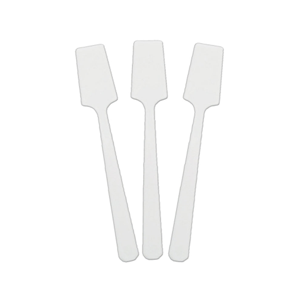 5" White Plastic Spatula 12/Pack