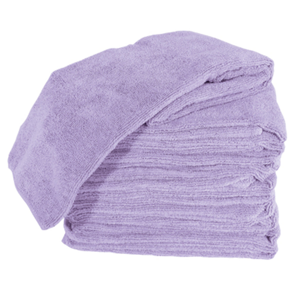 The Burmax Company Microfiber Towels Lilac 16" X 29" 10/Pack