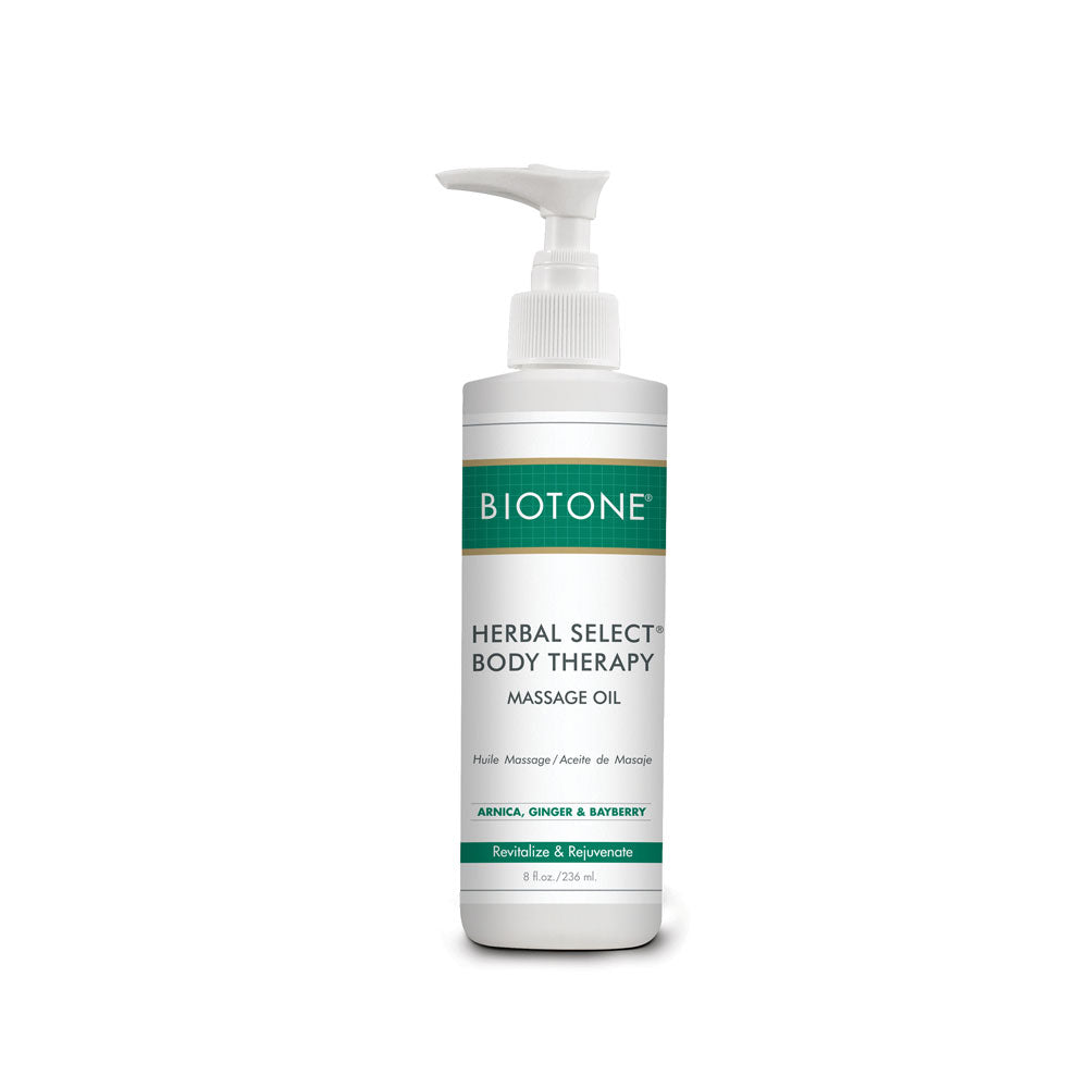 Herbal Select Body Massage Oil Bottle With Pump