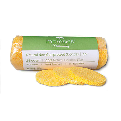 Cellulose Non Compressed Sponges 2 1/2 Inch Natural 25/Pack